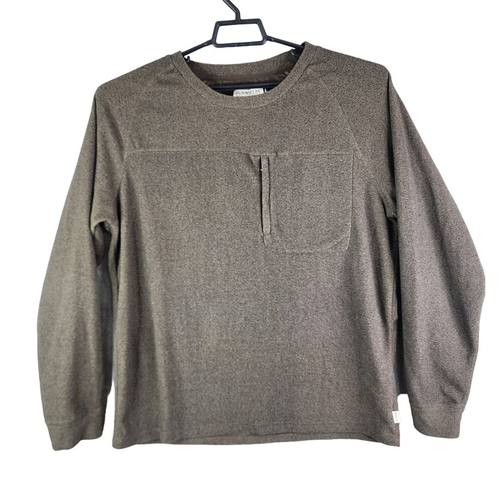 Men's Magellan Outdoors Classic Fit Shirt Round Neck Long Sleeve XL